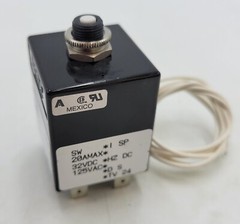 Airpax Snapak PR29-27567-1 Relay Panel Mount 2 Pole 4-Pin 20 Amp 125VAC 32VDC