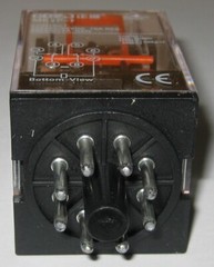 250V AC – 10 / 5A – 8 Pin Octal Relay – DPDT N.O. / N.C. Contracts – 12V DC Coil