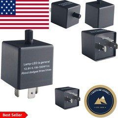 Compact 3-Pin CF-13 LED Relay for Turn Signals – Adjustable Speed Function