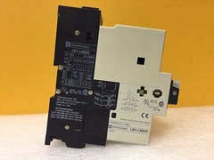 Telemecanique LD1-LB030 / LB1LB03P 18 A, 42 kA-480 VAC Motor Controller + Module
