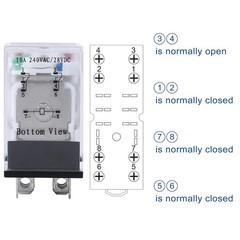 Reliable 8-Pin Electromagnetic Power Relay – 10A 12V DC with LED Indicator