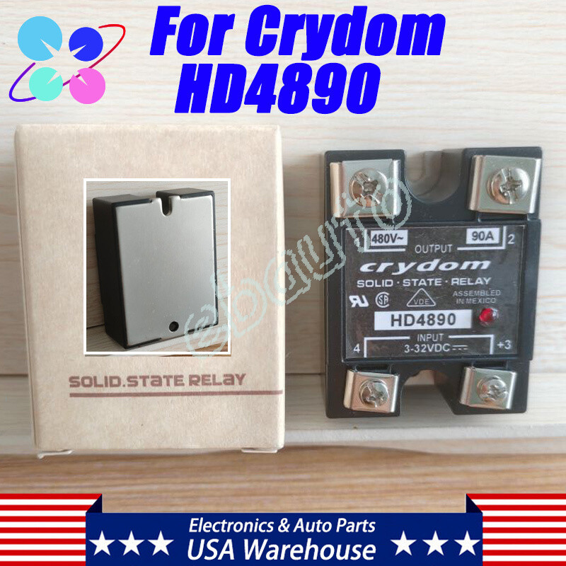 1PC Solid State Relay SSR Modul For Crydom HD4890 3-32VDC 480VAC 90A Panel Mount