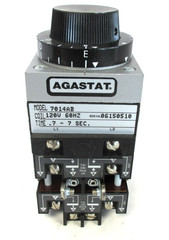 Agastat 7014AB Timing Relay. Coil 120VAC Time: .7 – 7 Seconds