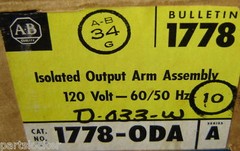 ALLEN BRADLEY 1778ODA ISOLATED OUTPUT ARM 1778-ODA 120V