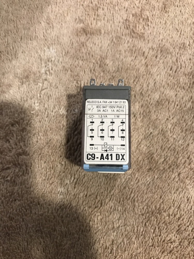 Releco QR-C Relay C9-A41 DX, 24 VDC, Brand New Tested Surplus