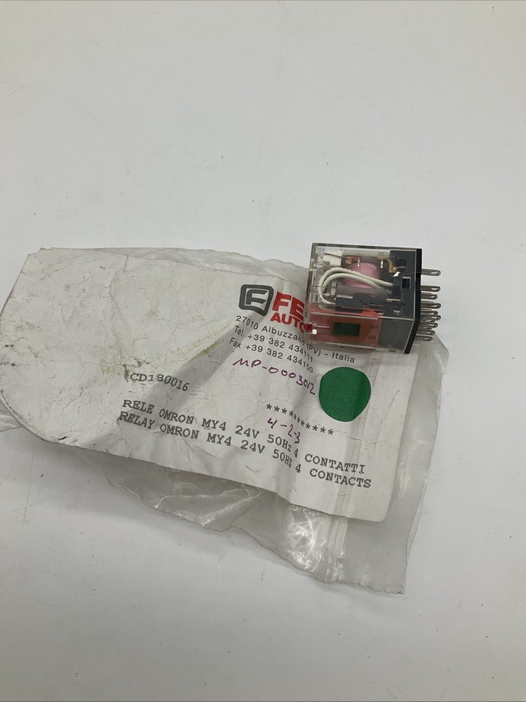 Omron MY4 Relay 24VAC 50Hz 14-Pin Plug-In General Purpose Relay MY4 24V
