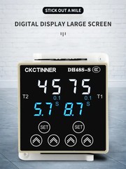 Digital Time Relay DH48S-S/2Z Cycle Timer 220V 380V 24V 12V with DIN Rail Base