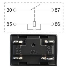 2 Pack 4-Pin High Power Relay, DC 12V 30A, Item Package Quantity: 2Size: 4-Pin