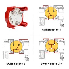 Heavy Duty 32V Dual Battery Switch Waterproof Isolator fits Marine RV Truck 4