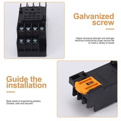 PYF14A DIN Rail Relay Socket Base 14 Pin for MY4NJ HH54P MY4 Y9O48565