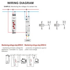 GEYA Single Phase Over Under Voltage Monitoring Relay Voltage Protection Device