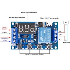 2 Pack DC 6-30V Timer Relay Module – Programmable Delay Relay Module