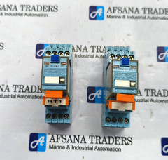 LOT OF 2X RELECO QR-C RELAY WITH BASE 24V DC 5A FAST SHIPPING