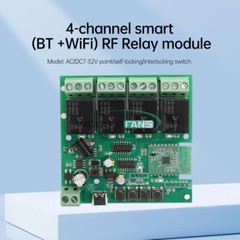 4 Channels Relay Switch Module 433MHZ RF APP Wireless Remote Control For eWeLink