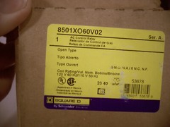 Square D AC Control Relay 8501X060V02 6 NO, 110/120 VAC 50/60 Hz Coil #5