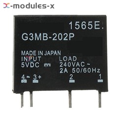 1-10x G3MB-202P DC-AC PCB SSR In 12VDC AC 2A Out 240V Solid State Relay Module