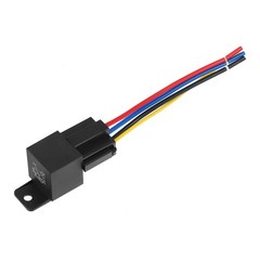 DC 48V 40A SPDT Automotive Car Relay 5 Pin 5 Wires with Harness Socket Plug