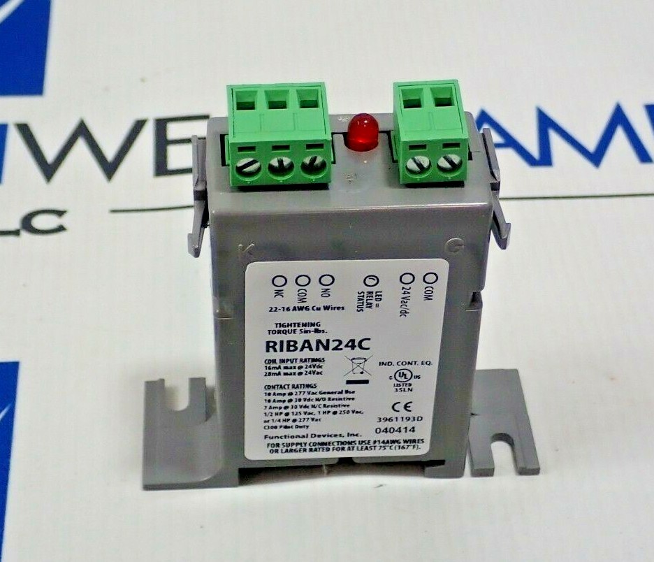 Functional Devices RIBAN24C Track Mount Pilot Relay