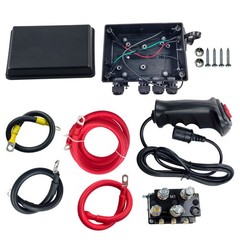 For 12V 500A Winch Solenoid Relay Kit w/Box Hand Controller 8000-17000lb