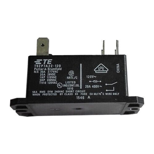 Tyco T92P7A22-120 Relay 120VAC 30A 6PINS DPST-NO RH