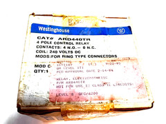 Westinghouse EATON ARD440TR Relay, Control, Screw Terminal, 120 DC Coil, Type AR