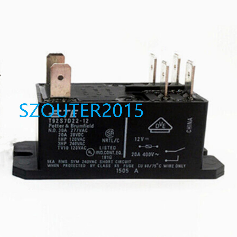 2PCS T92S7D22-12 Relay 12V 30A 6PIN NEW