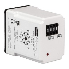 DAYTON 5DPZ7 SinFunTimeDelayRelay, 12VDC, 8Pins 5DPZ7