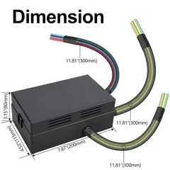 12V Relay Box 15 Way Fuse Relay Box, with Pre-Wired, 10 Relays and 15 ATC/ATO Bl
