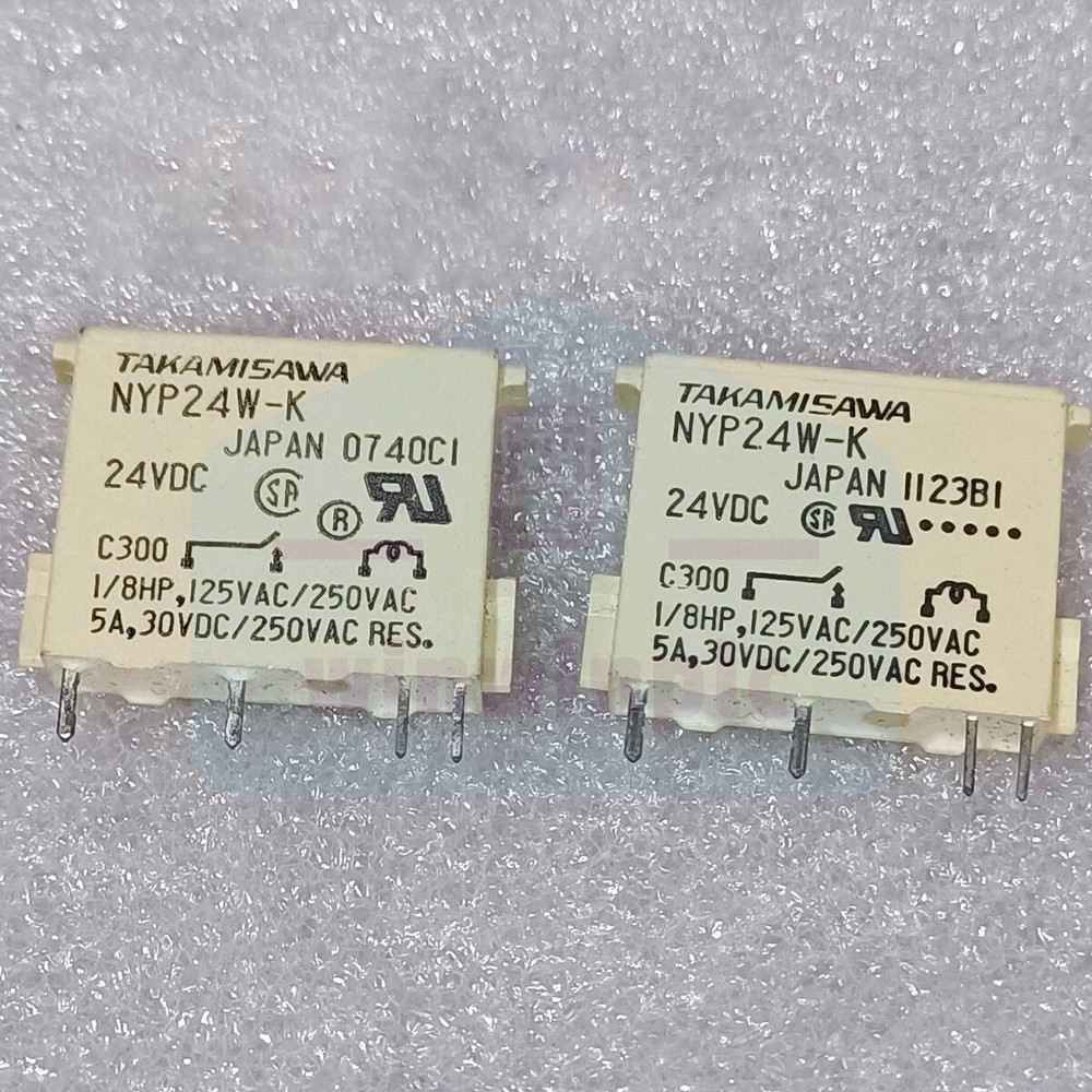 10pcs Power Relay 5A 24VDC 4 Pins NYP24W-K