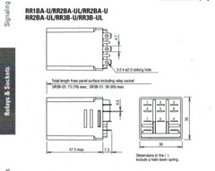 NEW IDEC RR2BA-UDC12V DPDT relay 12VDC 10Amps New 6P1-22