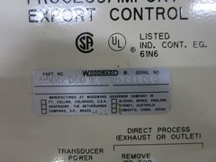 Woodward 9905-090 Rev K Process Import Export Control Generator 9905090-K
