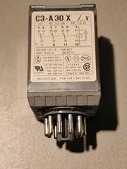 Finder / Relpol Industrial Plug-In Relays C3-A30X 230V AC 3 Changeover (New)
