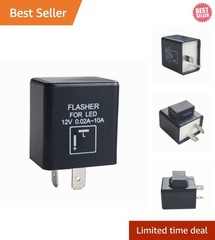 Automatic 12V 0.02A-10A 2-Pin CF-12 Flasher Relay for Motorcycles & Cars