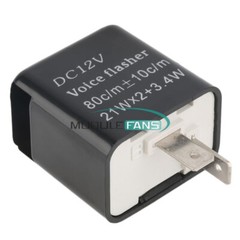 12V 2Pin Motorcycle Turn Signal Indicator Speed Adjustable LED Flasher Relay Lot