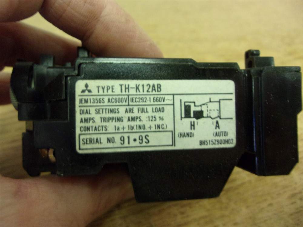 Mitsubishi TH-K12AB Overload Relay “N” *FREE SHIPPING*