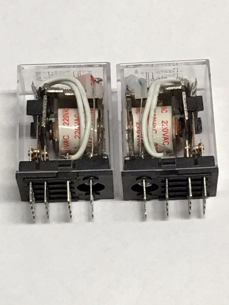 Relay MY4N-J MY4N MY4 220V 240V 220VAC COIL with Socket PYF14A 2pcs