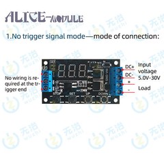 ZK-TD4 MOS Switch Trigger Cycle Timing Delay Module Solenoid Valve Control B2AM