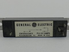 *Lot of 3* General Electric CR120G33A15 Relay P.U. 4.0 Amps – NEW Surplus!