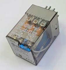 Finder 60.13.9.024.0070 Industrial Plug-In Relay 24V DC 10A 3PDT 3CO 11-Pin
