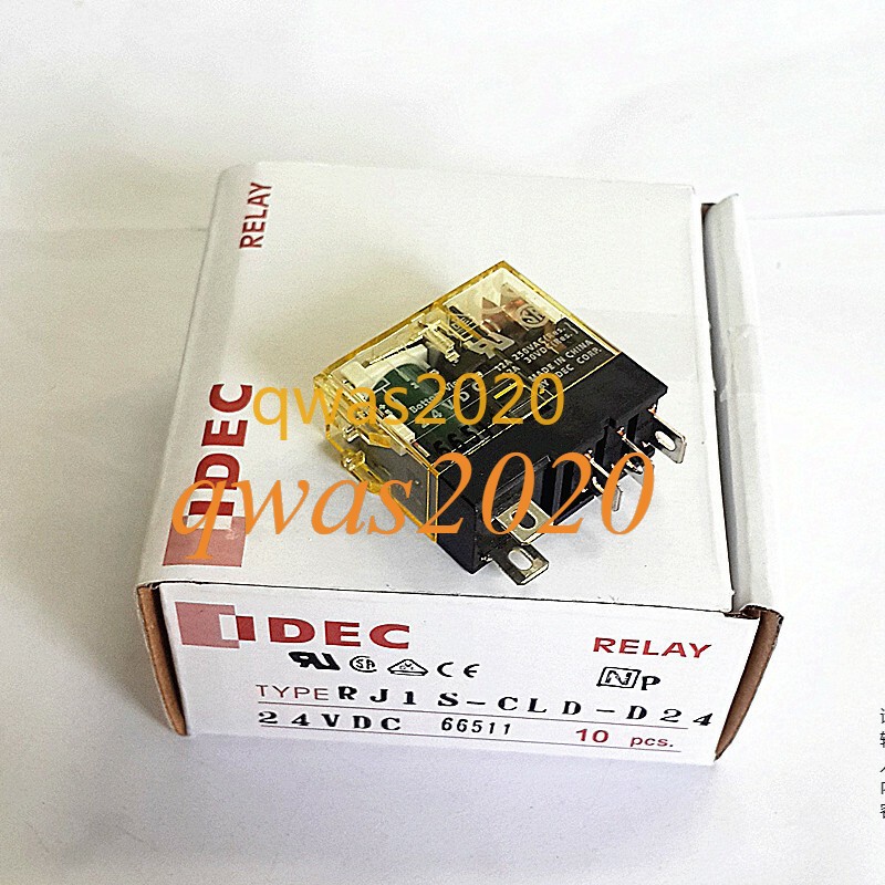 10Pcs/box NEW IDEC Intermediate Relay RJ1S-CLD-D24 24VDC 5 Feet 12A 1NO1NC