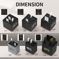 9038 Relay Switch, FOR Relay Tester, Relay By/pass Switch Kit, 6-Pack, Black