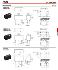 G5RL-1A-LN DC12 Omron PCB Power Relay 12VDC SPST-NO 12A Low Noise 29×12.7×15.7mm