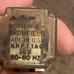 (12 PCS) KRP11AG RELAY 6V 1/6HP 120VAC 1/3HP 250VAC POTTER BRUMFIELD 8 pin USED