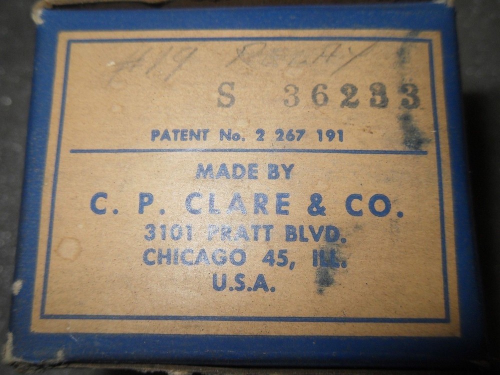 CP Clare S 36233 Relay