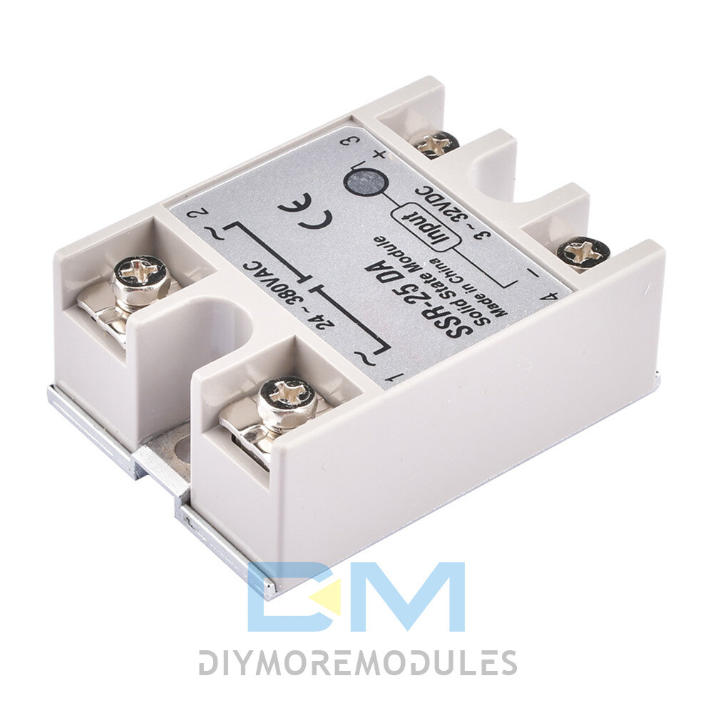 DC3-32V to AC24-380V 25A/40A/60A SSR-25DA 40DA 60DA Solid State Relay Module US