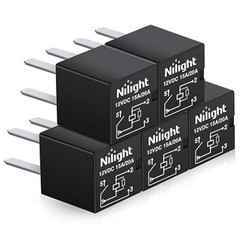 5PCS Automotive General Purpose Relay 4Pin SPNO 20A Micro Co Color: 4Pin Relay