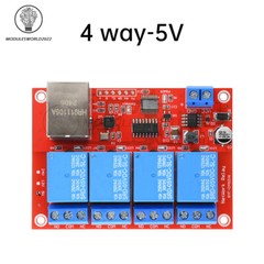 5V 12V 24V 4/8Channel TCPIP Network Relay Module Home Intelligent Control Module