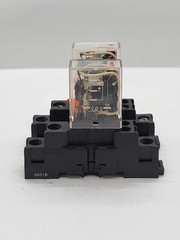 2PC C3Controls GPRM-S1c12D-3 Relay w Socket Base 12A 240V 120V Coil 5Pin