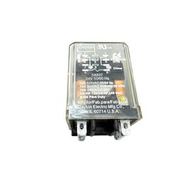Dayton 5X837 24VAC Relay & Two 5X853 Sockets 13A 120VAC Base 300V 15A
