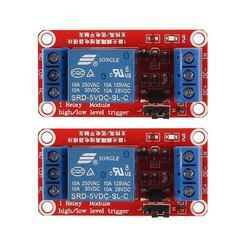 2pcs 5V One Channel Relay Module Switch with OPTO Isolation